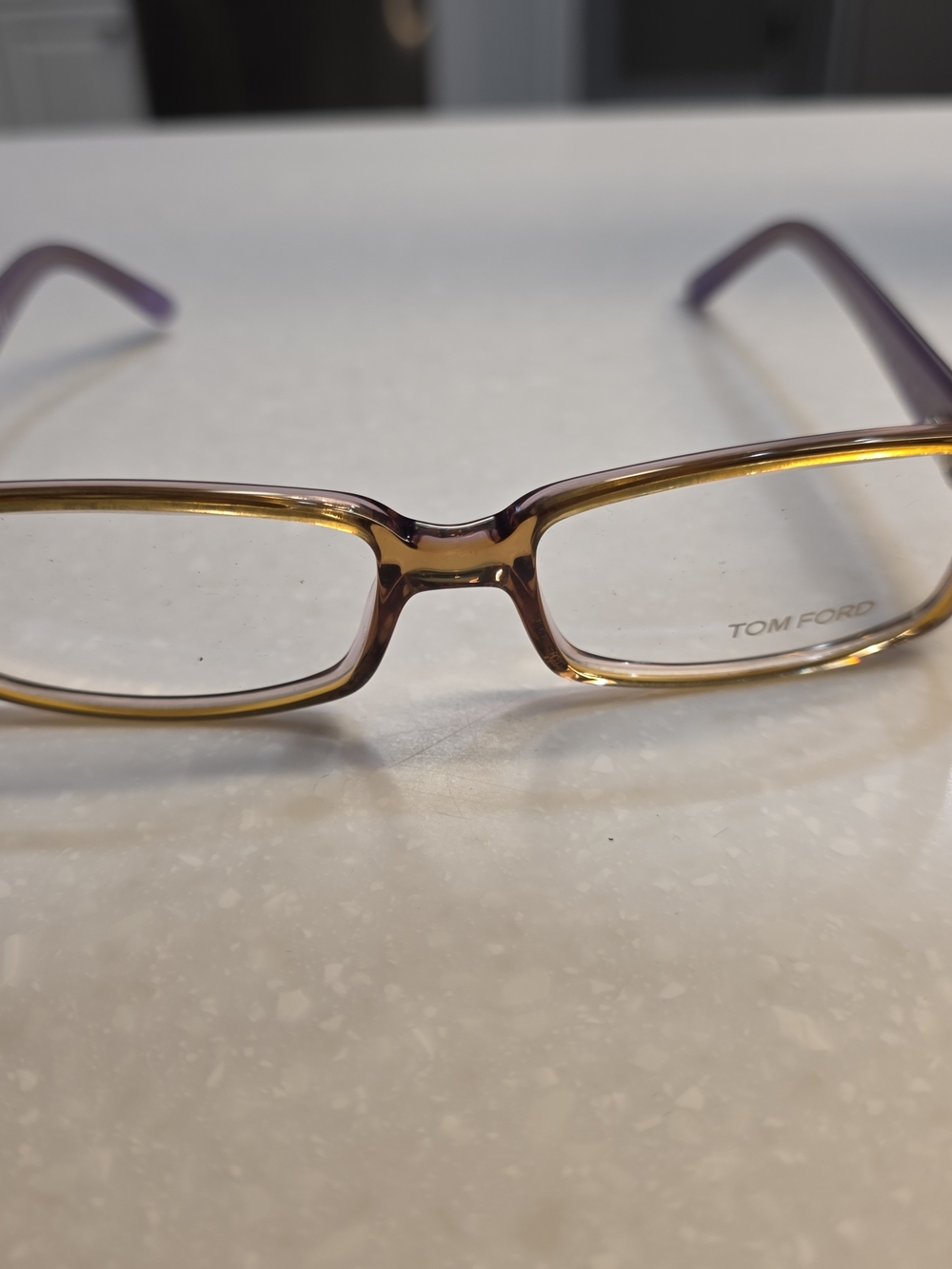 Tom Ford Women's Amber Rectangular Eyeglasses